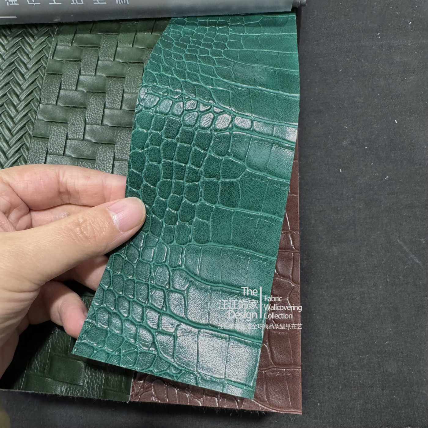 大师42 仿鳄鱼皮纹皮革 环保材料背景墙硬包软包皮包家具原材料