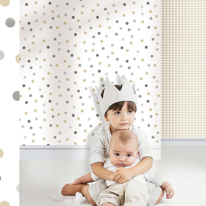 mondobaby千鸟格卡通波波点点