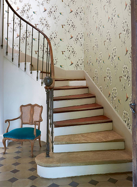 英国进口harlequin壁纸111060 111062大花蜂鸟新美式英式田园墙纸