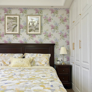 美国SBK原装进口El Paso库存壁纸 卧室美式大花网红栗树现货墙纸