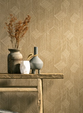 比利时原装进口墙纸壁纸 编织剑麻拼布 66010 66011 66012 66013