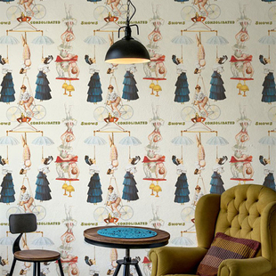 MIND THE GAP The Great Show 原装进口墙纸马戏团表演背景墙壁纸