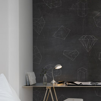 现代简约书房卧室背景墙画