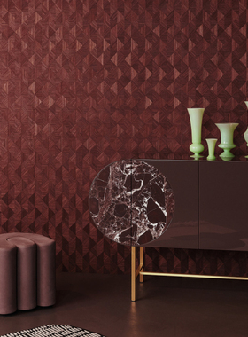 比利时原装进口正品ARTE墙纸现代美式轻奢 Optique几何暗纹墙布