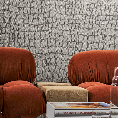 进口墙纸壁纸网格图案草编