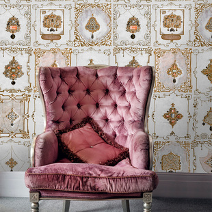 MIND THE GAP原装进口壁纸 法式复古轻奢 个性 卧室客厅背景墙纸