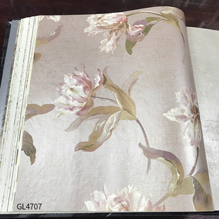 美国进口墙纸壁纸 AV2898 GL4707 GL4708 GL4711 现货美式花朵