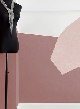 Flesh Red 绮绘1 艺术涂料墙布 紫色粉灰色系列 卧室客厅无缝壁布