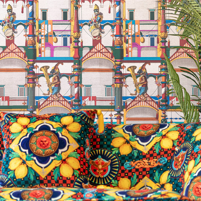 EL CIRCO罗马尼亚原装进口壁纸 威尼斯狂欢节日 彩色个性背景墙纸