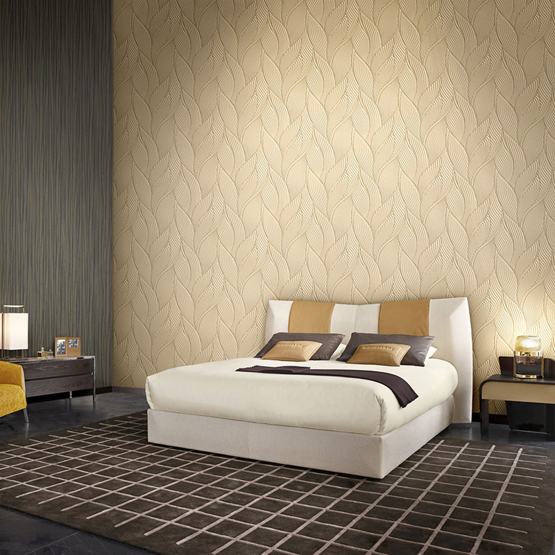 意大利进口壁纸 trussardi 楚萨迪7现代轻奢抽象叶子背景墙现货