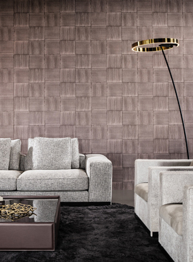 比利时Arte modulaire正品进口壁纸现代几何方格方块客厅背景墙纸