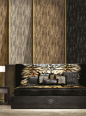 Roberto cavalli意大利进口墙壁纸RC19065鳄鱼皮纹19066现货19067