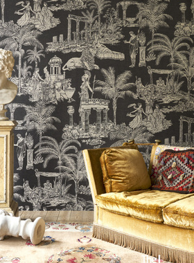 比利时原装进口墙布 Mythologie Grecque  古希腊人物图案背景墙