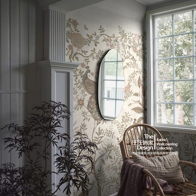 瑞典原装进口定制壁画孔雀