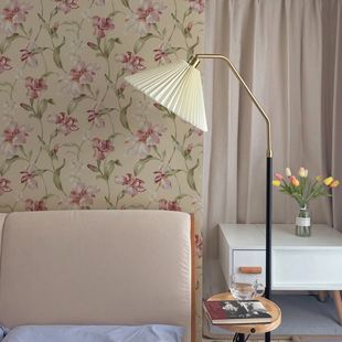 美国原装进口SBK Houston 休斯敦美式花朵花卉温馨卧室背景墙壁纸