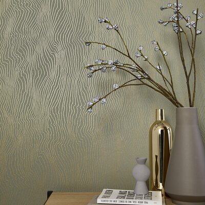 现代几何金属立体质感墙纸