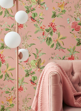 荷兰艾芬格进口墙纸 美式田园花鸟卧室壁纸 300111 300112 300113