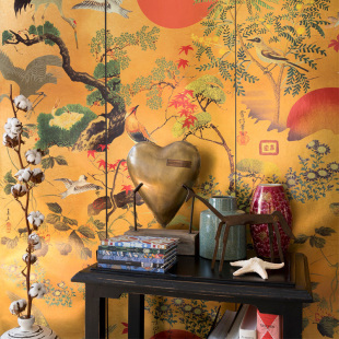 Mind The Gap原装进口壁纸 日式古典 飞鸟中式背景墙纸