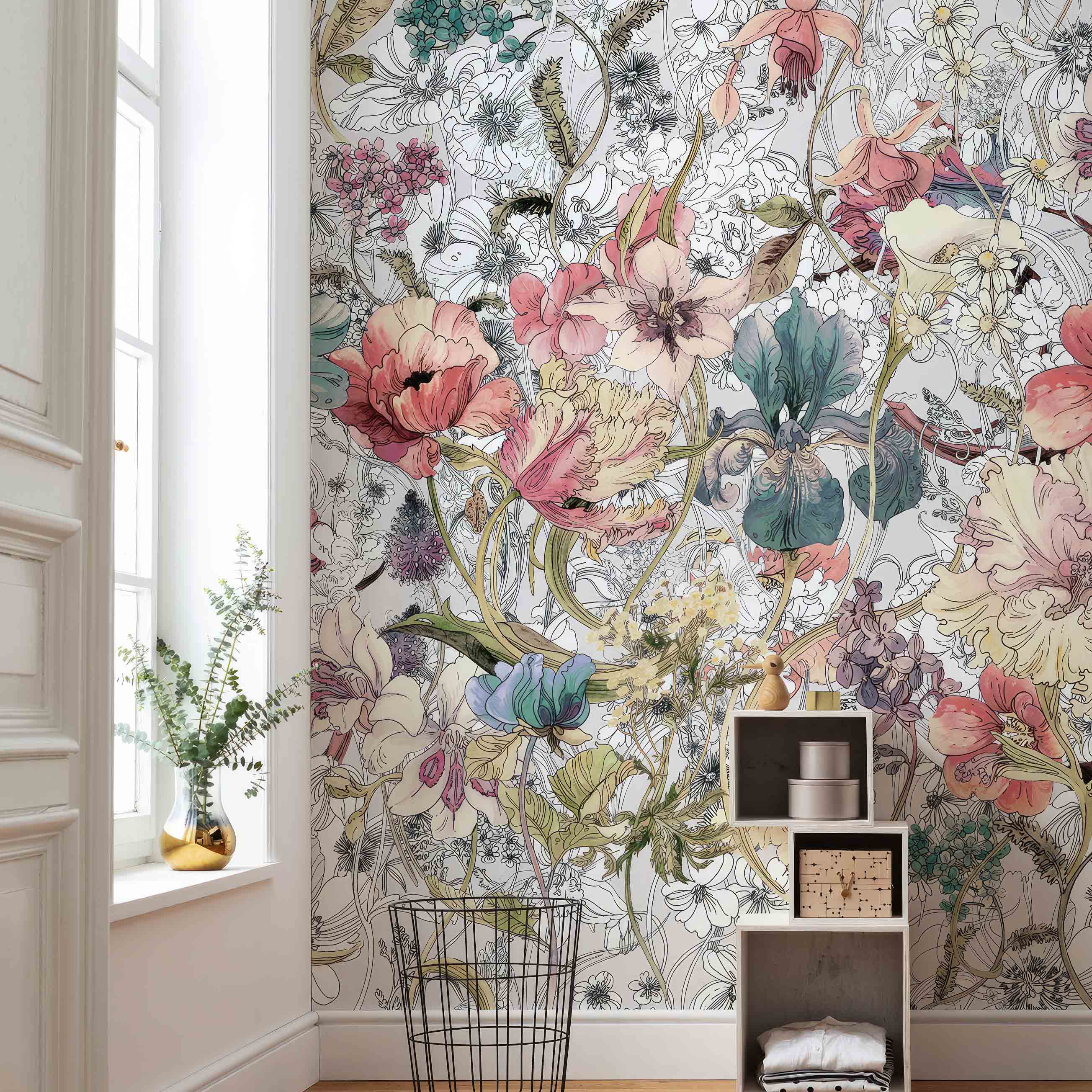 德国进口正品定制壁画花卉