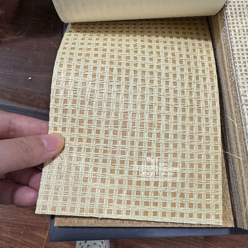 草编织墙纸硬包柜门板房顶黄麻