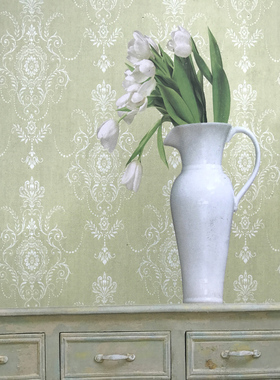 美国进口特价墙纸SBK  TULSA 法式宫廷风卧室背景墙壁纸HS81307