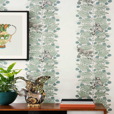 英国原装进口墙纸壁纸109/11051/11052/11053/11054/11055猴树叶