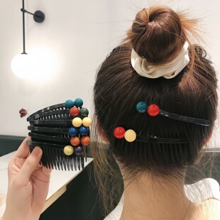 可爱刘海发夹前额儿童插梳碎发整理神器女童后脑勺发卡小女孩头饰