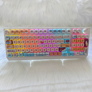 黑吉蛇H98机械键盘无线蓝牙/有线三模背光游戏办公电脑平板用外设