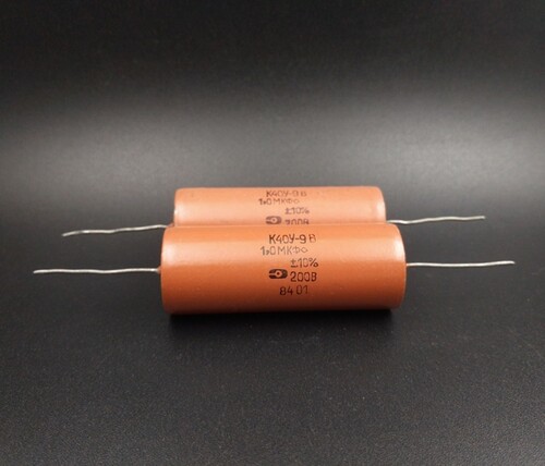 苏联 1uF 200V 油浸 耦合 退耦 音箱分频电容全新库存