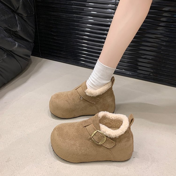 冬季乐福鞋保暖雪地靴棉鞋