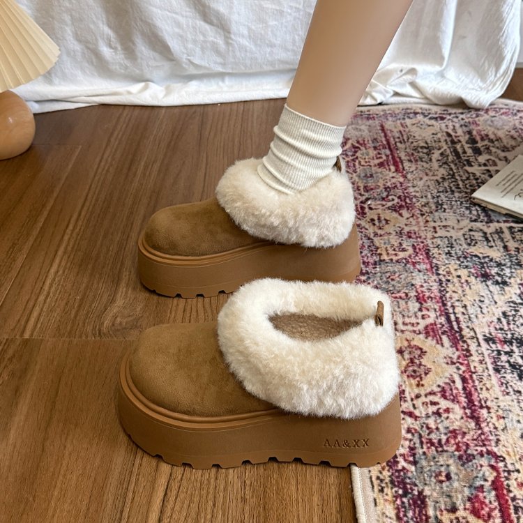 冬季乐福鞋保暖雪地靴棉鞋