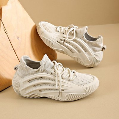 夏季飞织鞋黑色鞋子女款全黑运动鞋久站不累上班工作鞋老北京布鞋