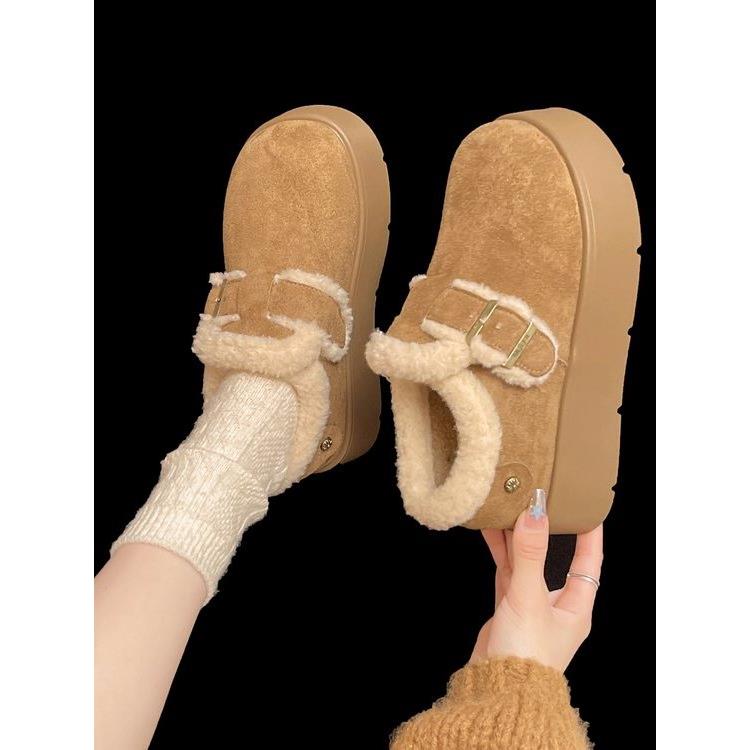 厚底增高加绒保暖全包勃肯