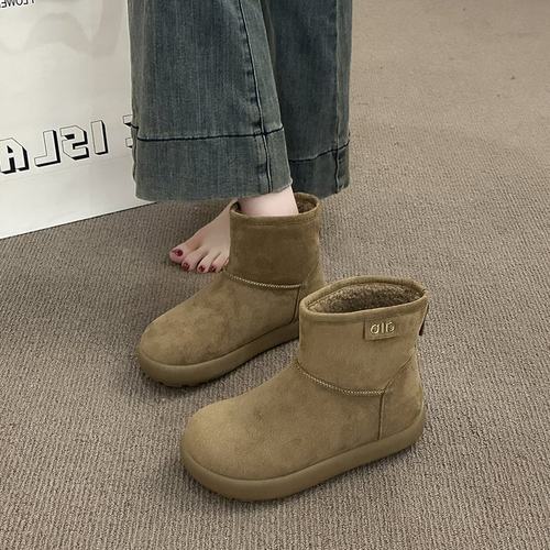 新款休闲棉鞋短筒舒适女鞋