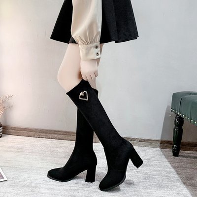长筒靴女2023秋冬新款不过