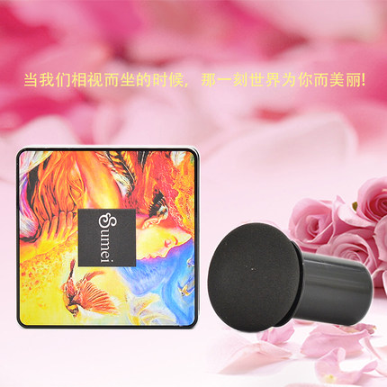 苏美水光弹润遮瑕美颜霜蘑菇头气垫粉底BB弹力锁妆清爽透气正品