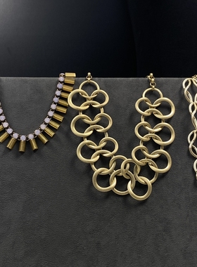 个性设计夸张大圈短款项链