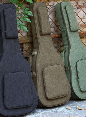 ruiz鲁伊斯加厚木吉他包双肩背包4041寸民谣36寸39寸古典琴袋防水