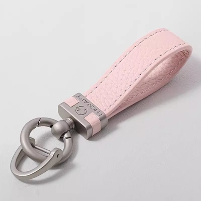 太空人皮革汽车匙钥扣挂件女士锁匙链创意高档公仔马蹄扣网红挂饰