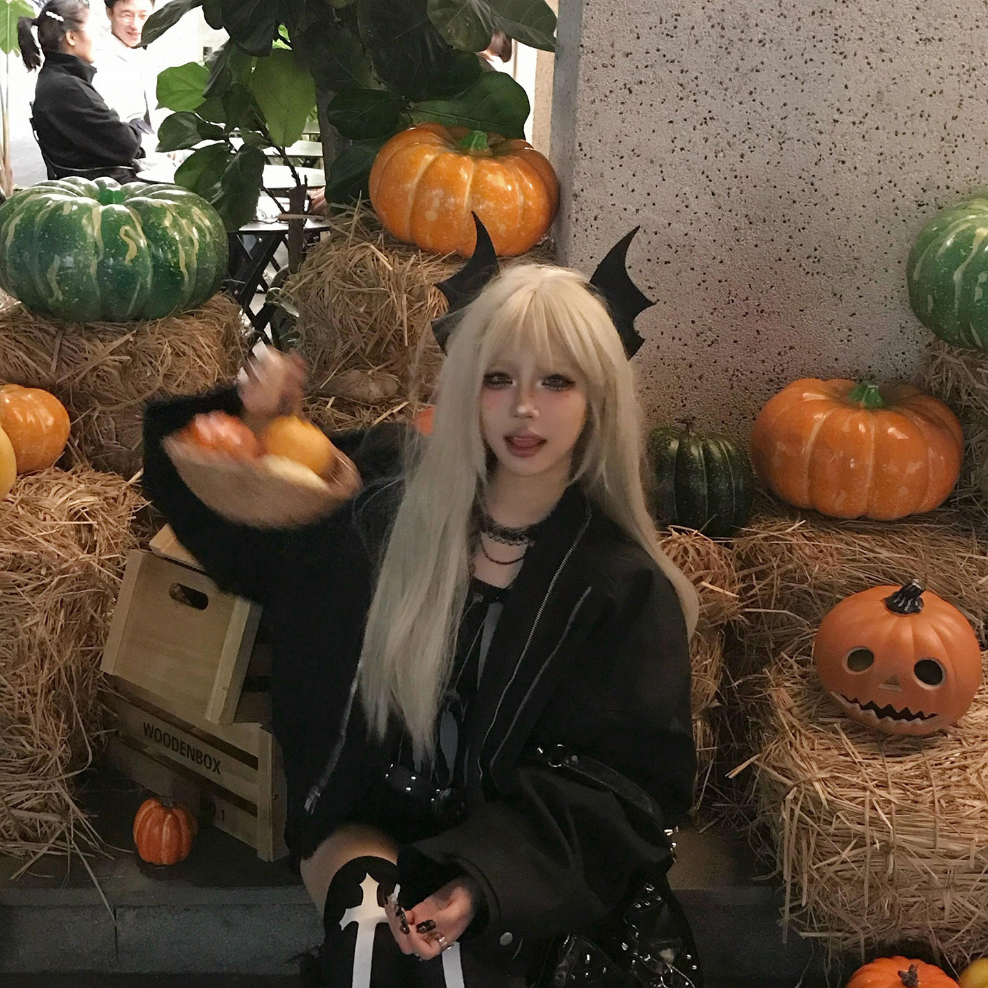 血月契约~万圣节蝙蝠耳朵发夹女恶魔cos头饰发饰拍照道具侧边夹子