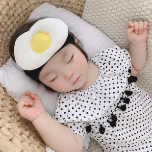 ins婴儿发带棉荷包蛋护囟门宝宝发箍鸡蛋女宝新生头饰韩国可爱