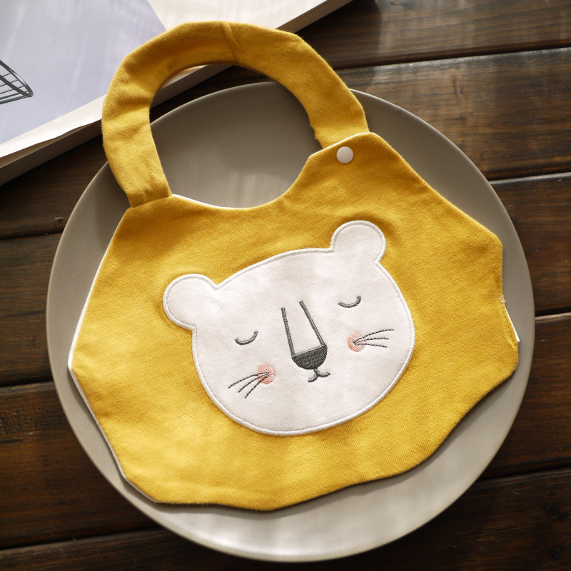 韩国ins可爱动物防水纯棉男女宝宝U型狮子婴儿童围嘴口水巾围兜,婴童用品,口水巾,淘宝优惠券,粉丝福利购,淘宝优惠卷