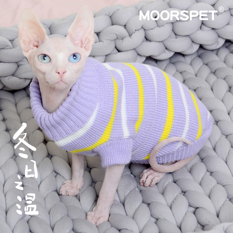 猫咪衣服无毛猫德文幼猫加厚