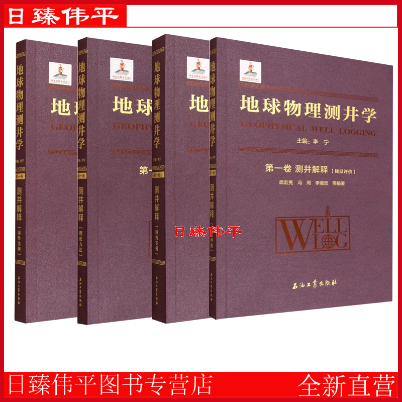 地球物理测井学 第一卷（测井解释）全四册 储层评价 理论方法 国内实例 国外实例 石油工业出版社