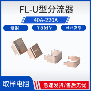 逆变焊机分流器40A 60A 180A 220A锰铜直插U型分流器75mV采样电阻