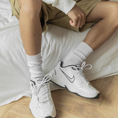 3双袜子男士 秋冬cityboy长筒日系粗线白色中筒运动高街堆堆袜长袜