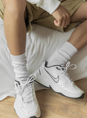 3双袜子男士秋冬cityboy长筒日系粗线白色中筒运动高街堆堆袜长袜