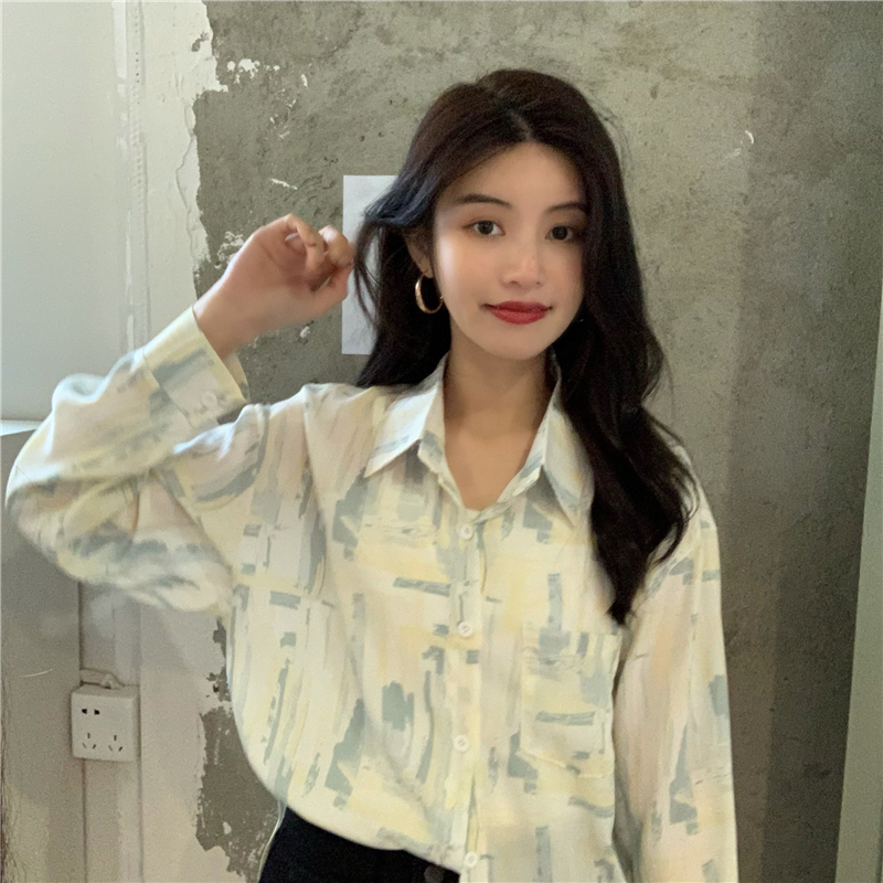 Small fresh long sleeve shirt