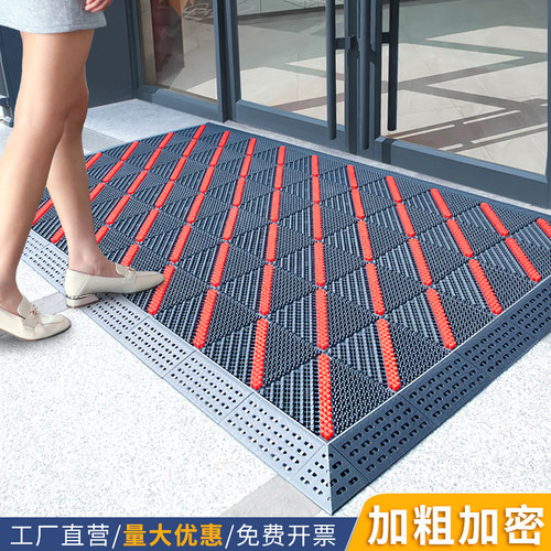 门店门口进门防滑脚垫室外镂空防水地垫家用入户门垫户外耐脏地毯