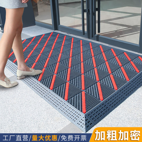 门店门口进门防滑脚垫室外镂空防水地垫家用入户门垫户外耐脏地毯